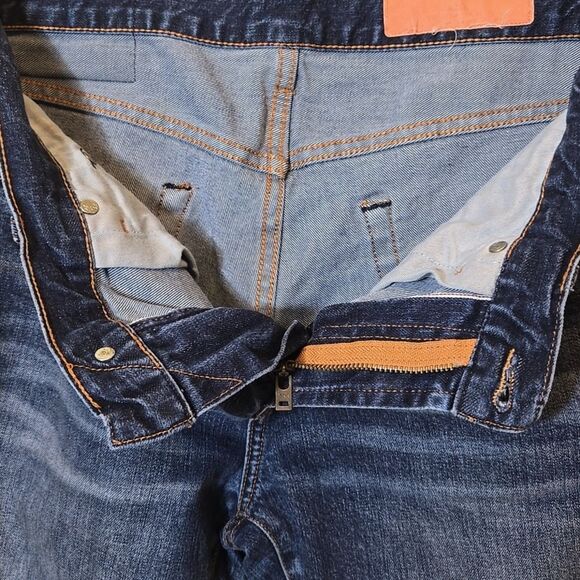 Jean Shop Men's Mick Stretch Selvedge Jeans Size 31 Classic Slim Fit Lafayette - Picture 11 of 13